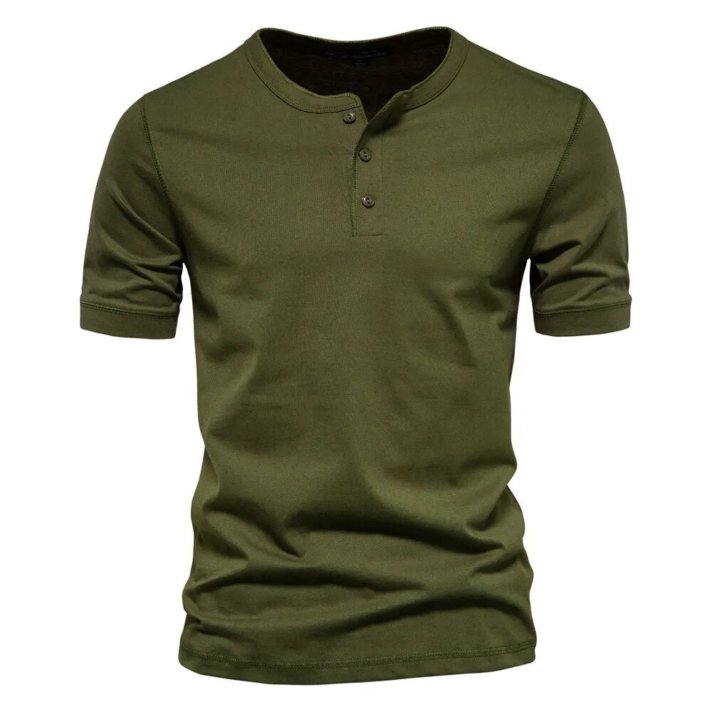 Heren T-Shirt Met Kraag Stijlvol Katoen 5
