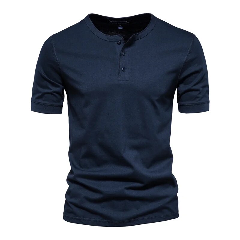Heren T-Shirt Met Kraag Stijlvol Katoen 6