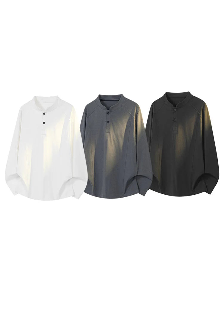 Heren T-shirt Oversized Casual Herfststijl 4
