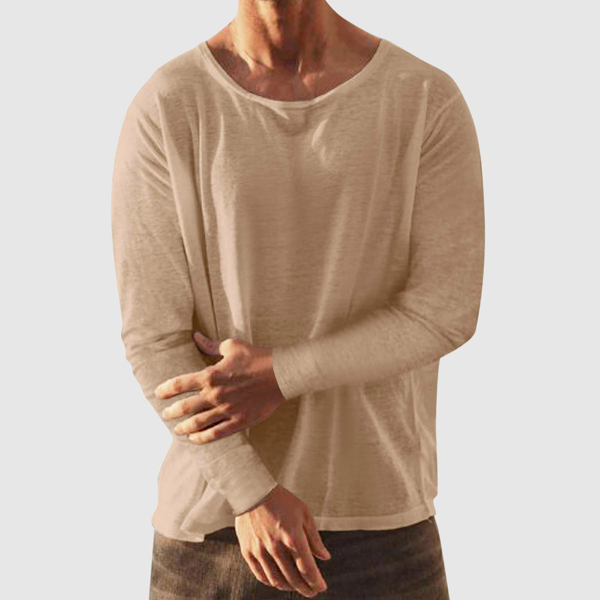 Heren T-shirt Ronde Hals Casual Stijl 1