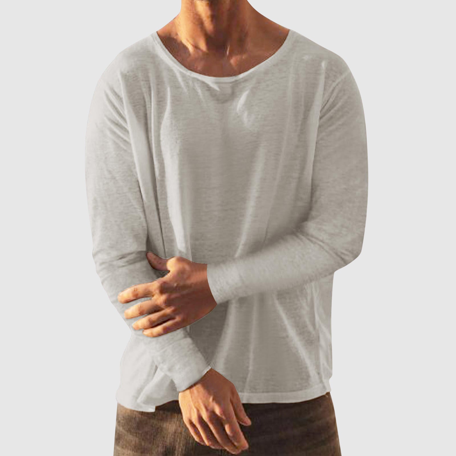 Heren T-shirt Ronde Hals Casual Stijl 2