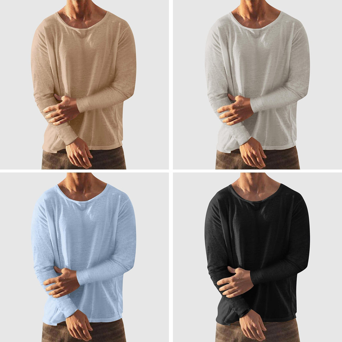 Heren T-shirt Ronde Hals Casual Stijl 4
