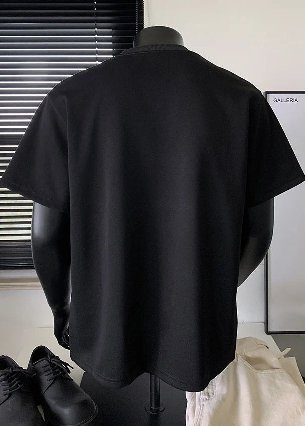 Heren T-shirt Ronde Hals Zomerstijl 4
