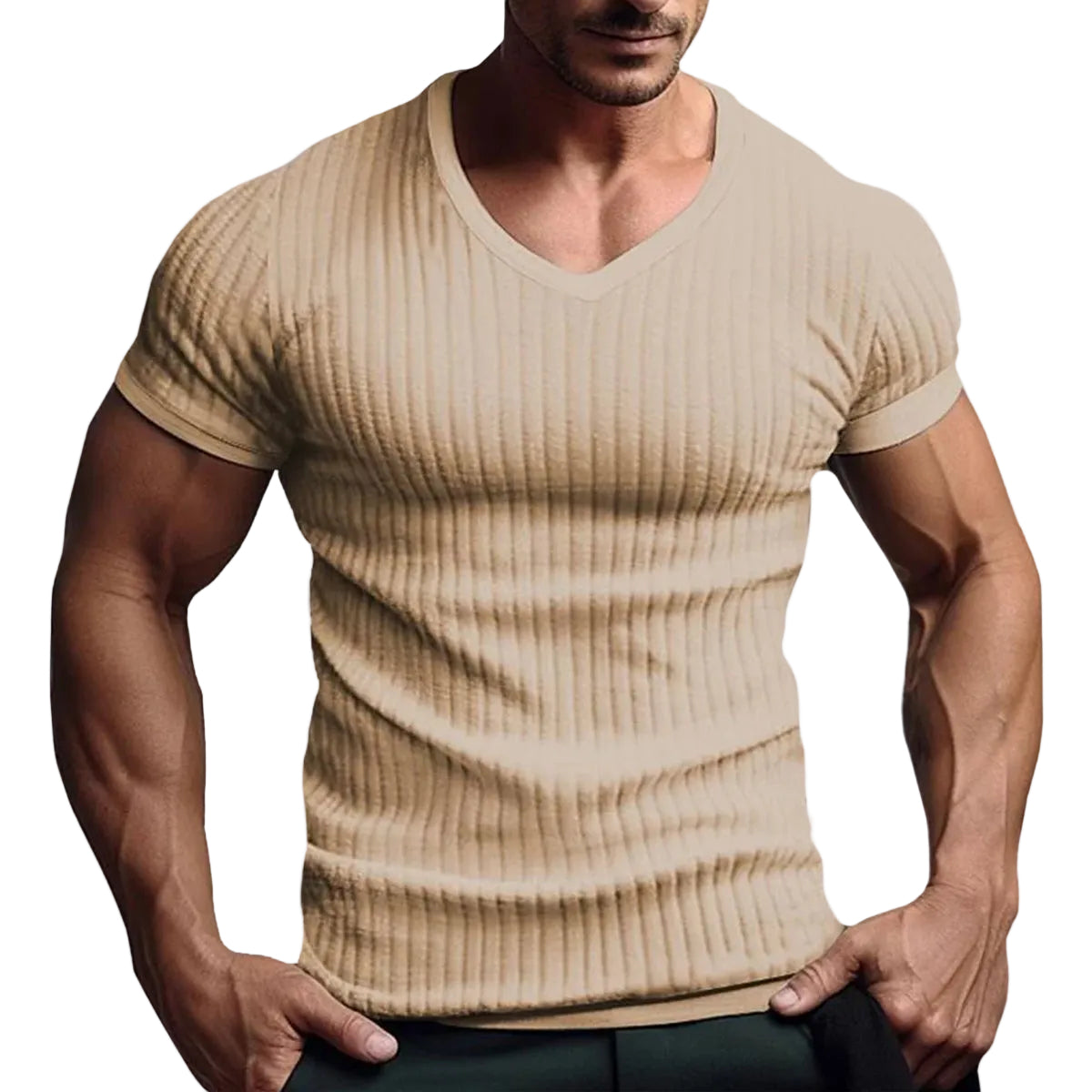 Heren T-shirt Urban Stripe Slim-Fit 0