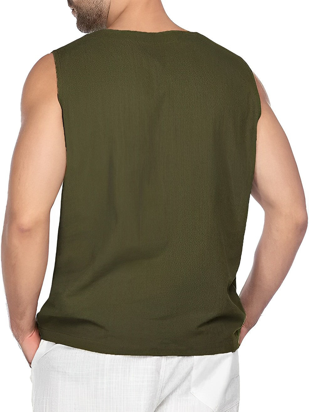 Heren Tanktop Casual Ademend Katoen voor Sport en Vrije Tijd 1