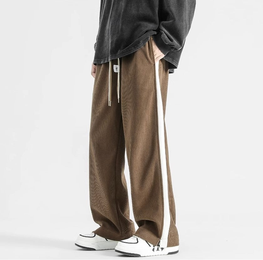 Heren Trainingsbroek Corduroy Met Zijstreep 3