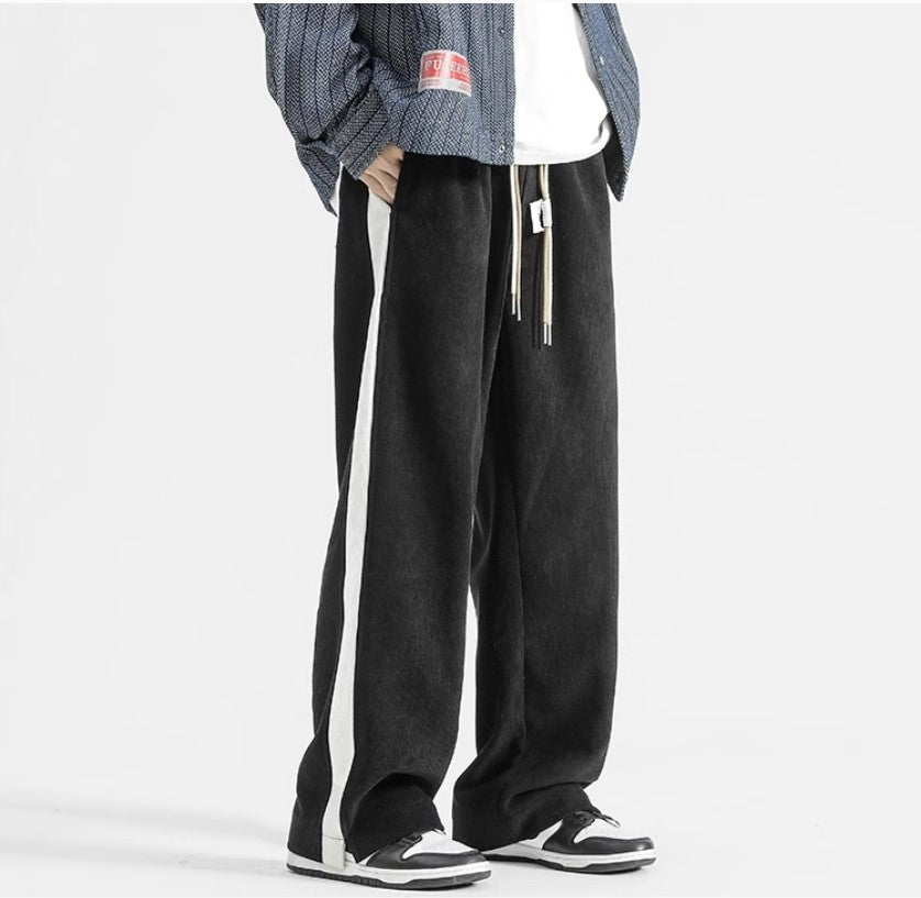 Heren Trainingsbroek Corduroy Met Zijstreep 7