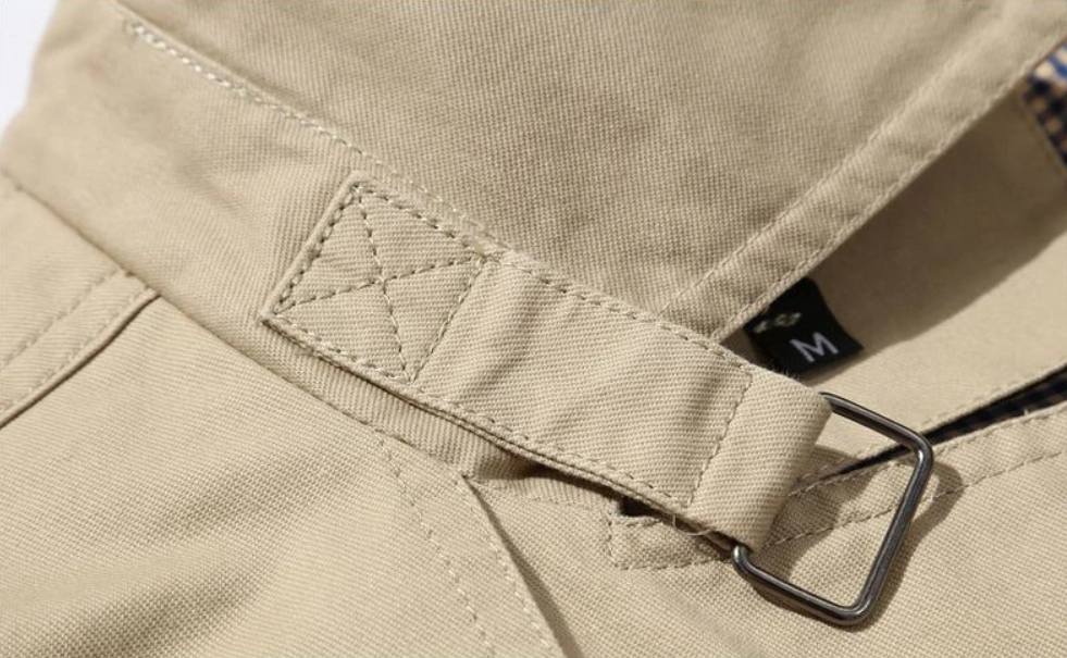 Heren Trenchcoat Dubbelgeknoopte Structuur Soft Blended 4