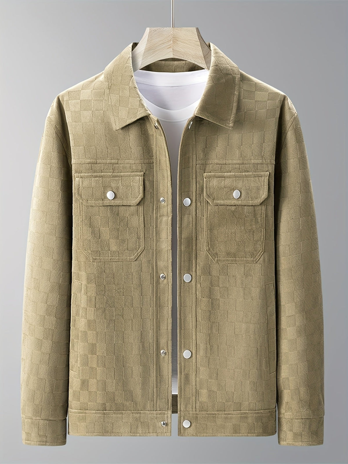 Heren Truckerjack Geruit Casual Stijl 6