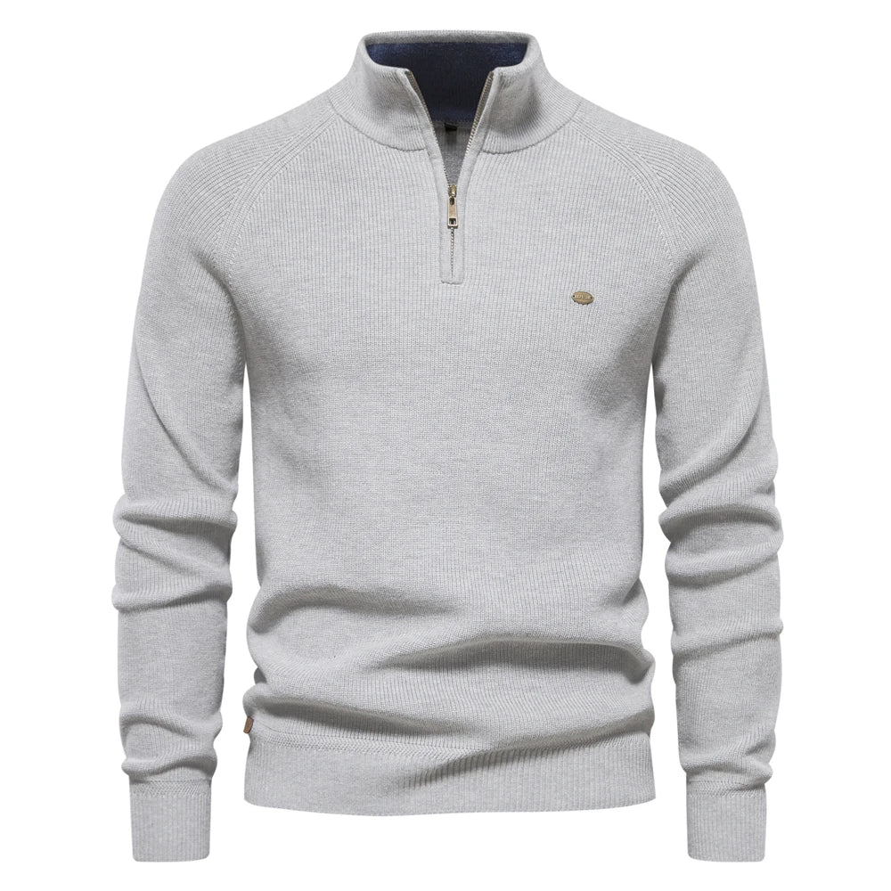 Heren Trui Halve Rits Casual Stijl Moderne Pasvorm 1
