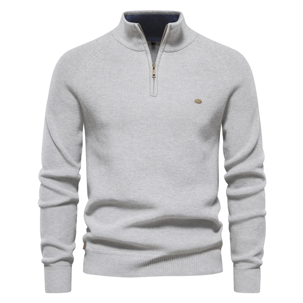 Heren Trui Halve Rits Casual Stijl Moderne Pasvorm 6