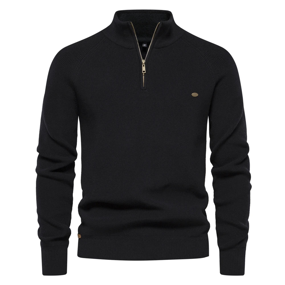 Heren Trui Halve Rits Casual Stijl Moderne Pasvorm 7