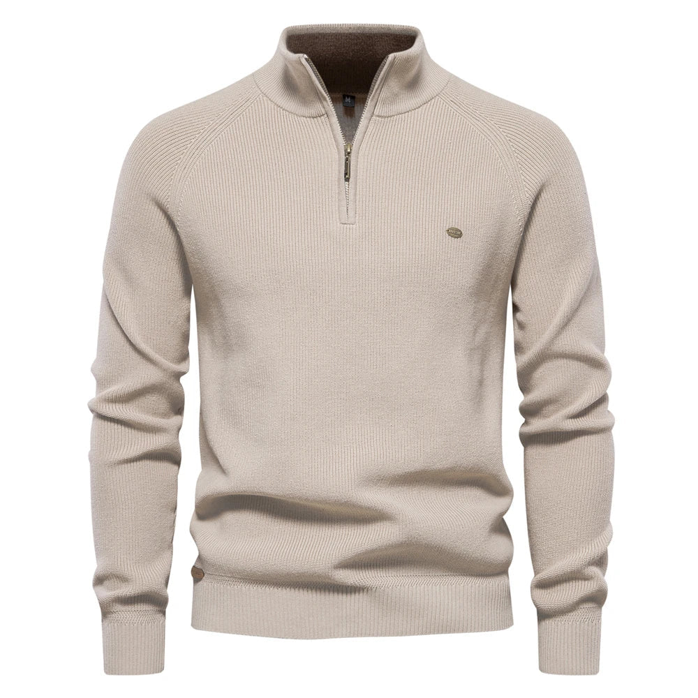 Heren Trui Halve Rits Casual Stijl Moderne Pasvorm 9