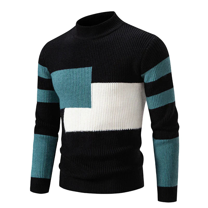 Heren Trui Kleurblokontwerp Casual Comfortabel 2