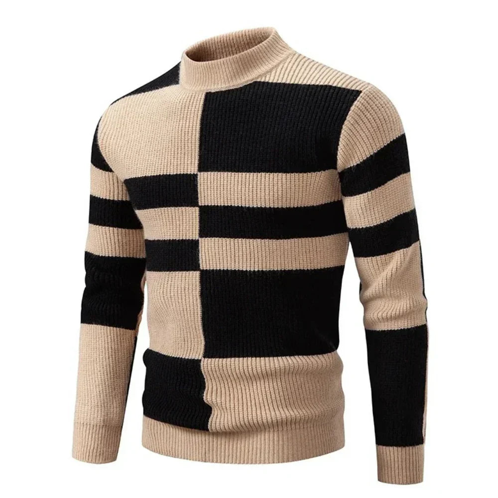 Heren Trui Kleurblokontwerp Casual Comfortabel 3