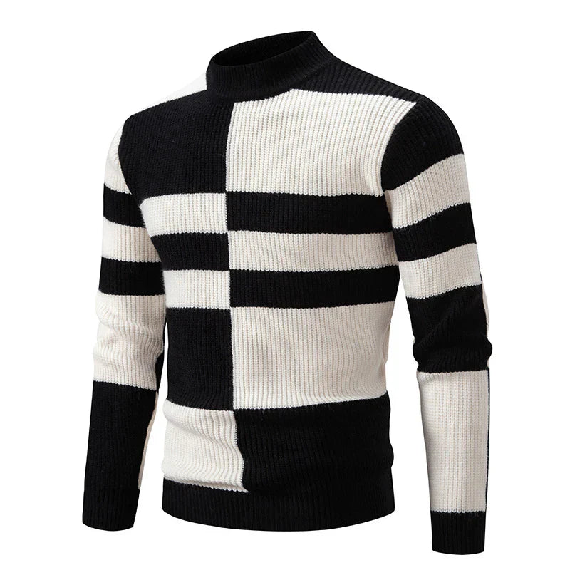 Heren Trui Kleurblokontwerp Casual Comfortabel 4