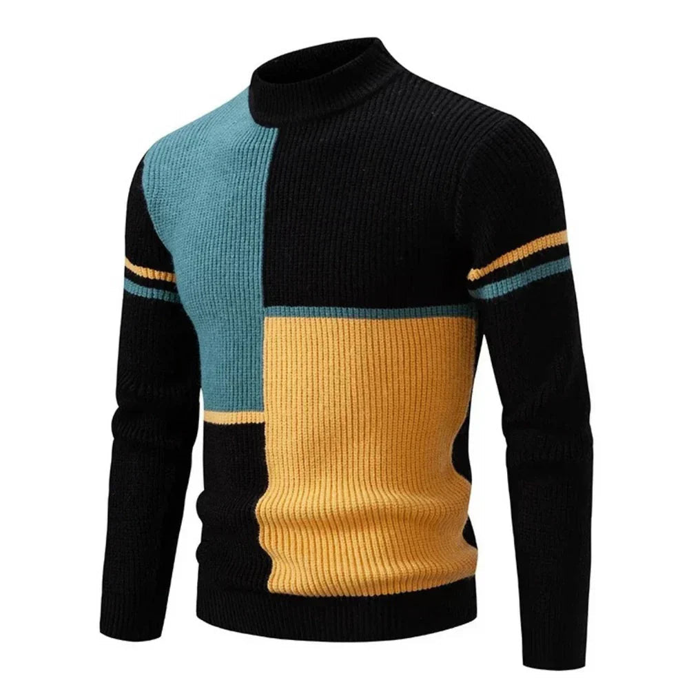 Heren Trui Kleurblokontwerp Casual Comfortabel 6