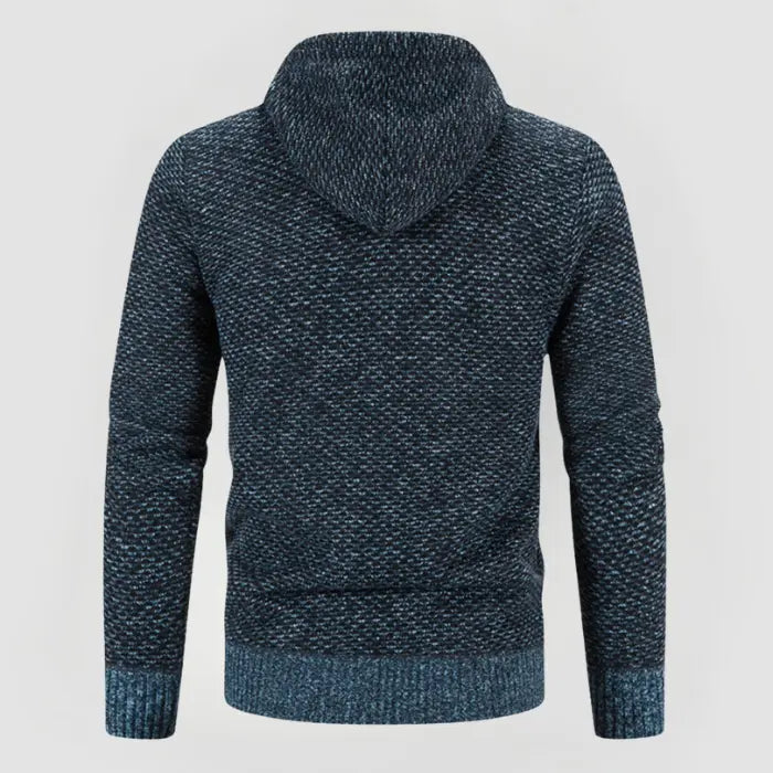 Heren Trui Minimalistisch Design met Gevoerde Capuchon 2