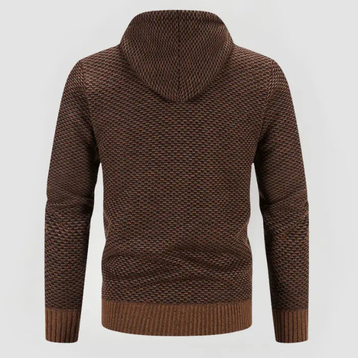 Heren Trui Minimalistisch Design met Gevoerde Capuchon 3