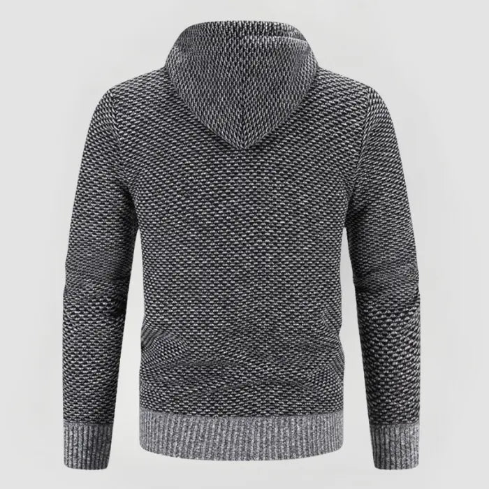 Heren Trui Minimalistisch Design met Gevoerde Capuchon 4