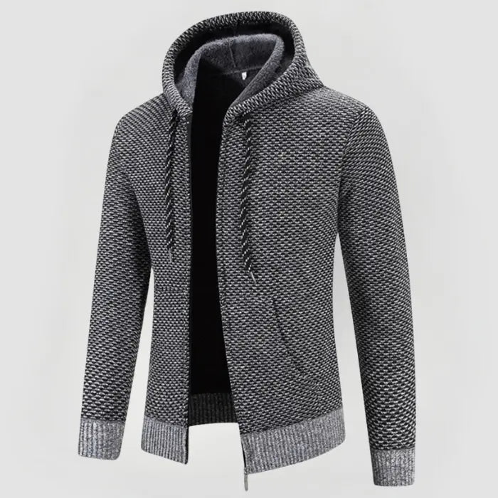 Heren Trui Minimalistisch Design met Gevoerde Capuchon 7
