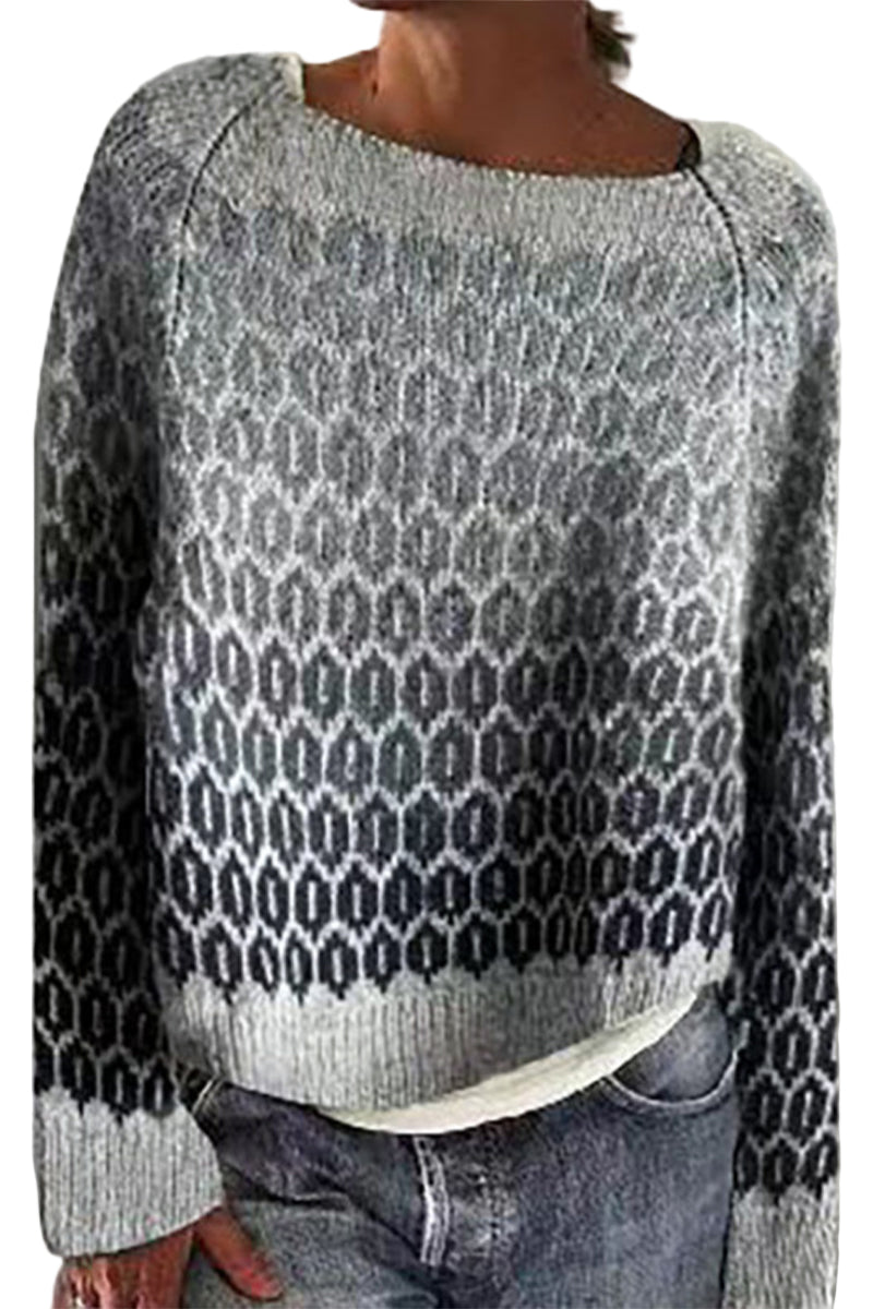 Heren Trui met Kleurblokkering en Ronde Hals 0