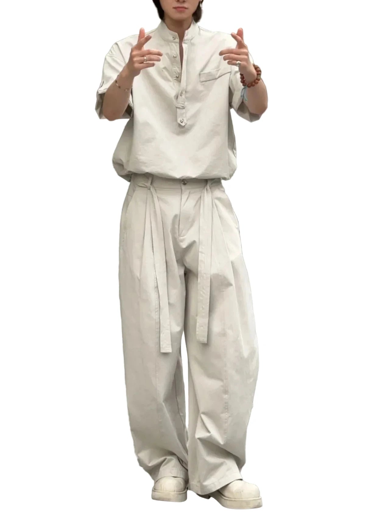 Heren Tweedelig Oversized Set Casual Herfststijl 0