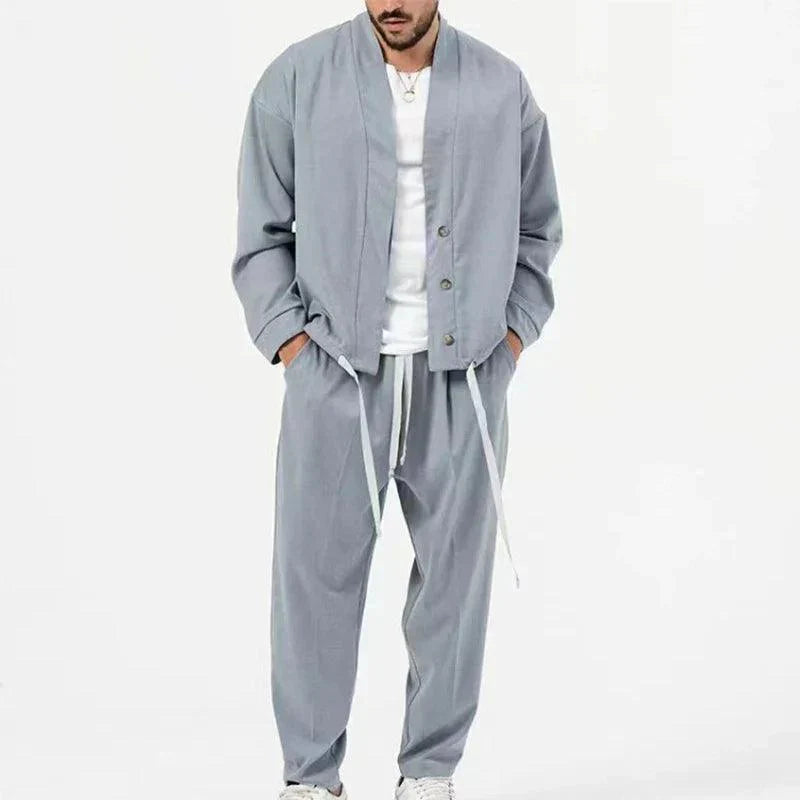 Heren Tweedelige Set met Jack en Broek Casual Chic 2