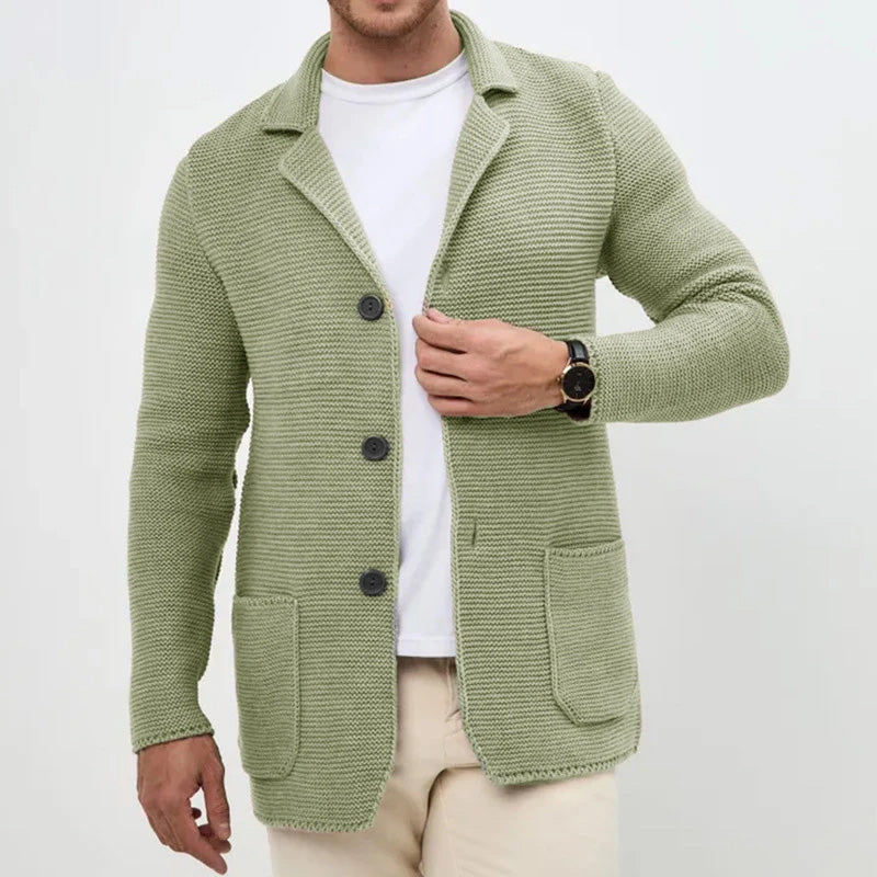 Heren Vest Gebreid met Knoopsluiting 4