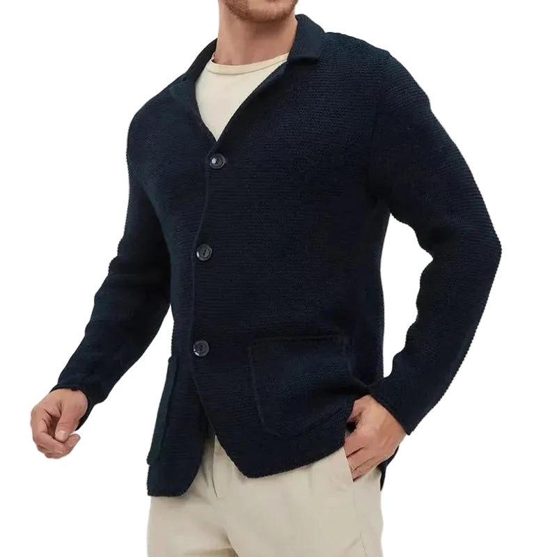 Heren Vest Gebreid met Knoopsluiting 6