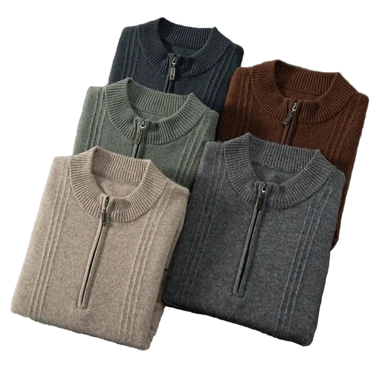 Heren Vest Met Halve Ritssluiting Casual 1