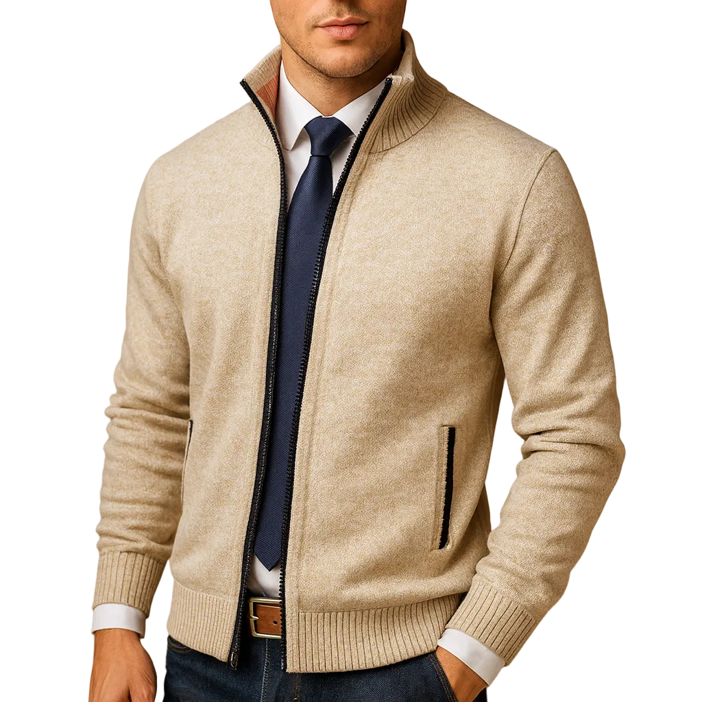 Heren Vest Met Ritssluiting Klassiek 0