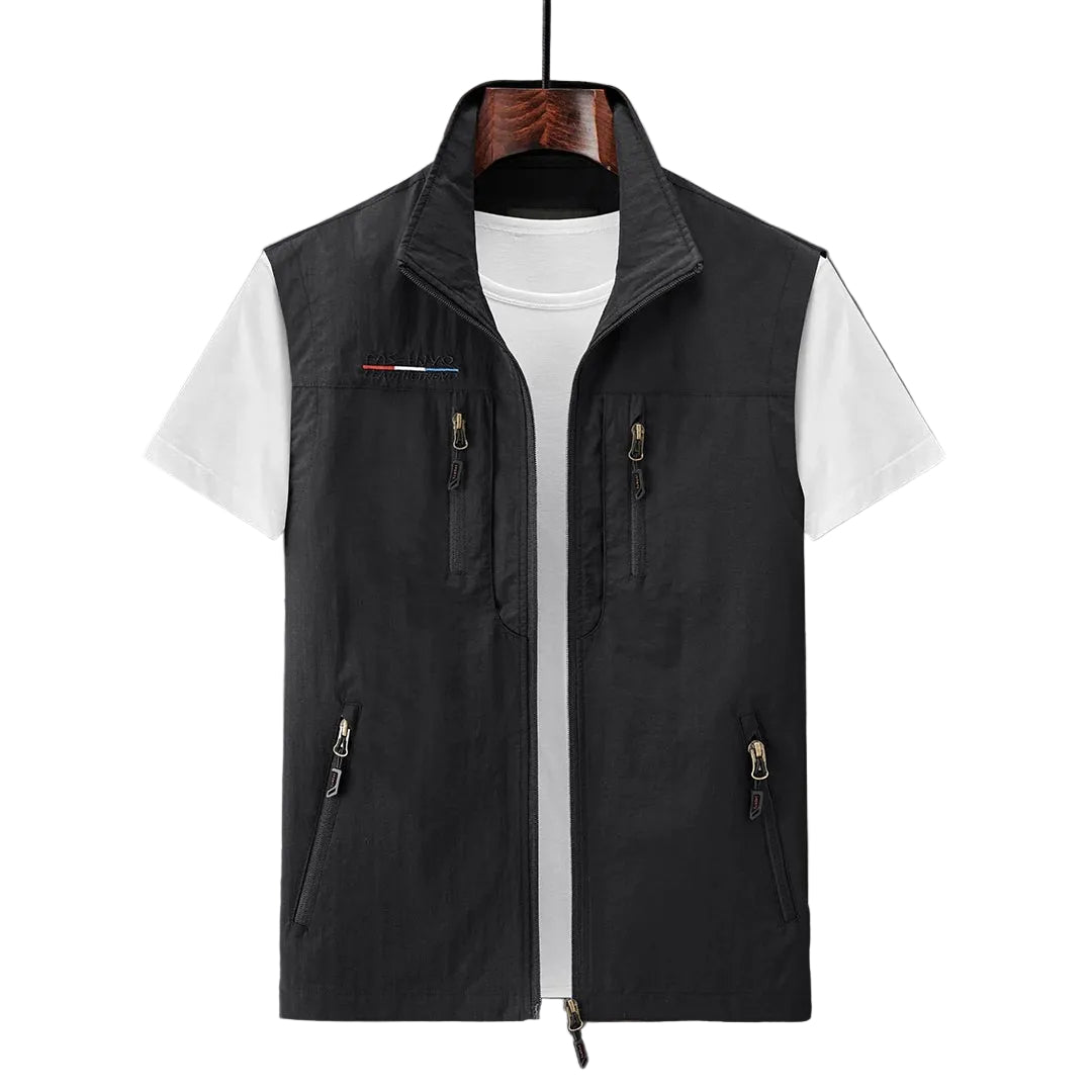Heren Vest Multi-Pocket Sneldrogend Ademend voor Buitenactiviteiten 0