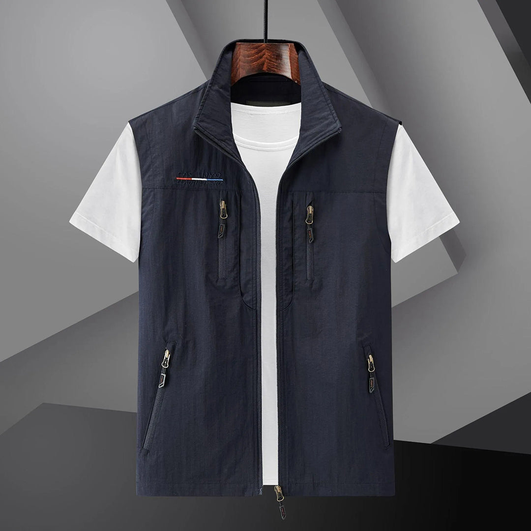 Heren Vest Multi-Pocket Sneldrogend Ademend voor Buitenactiviteiten 1