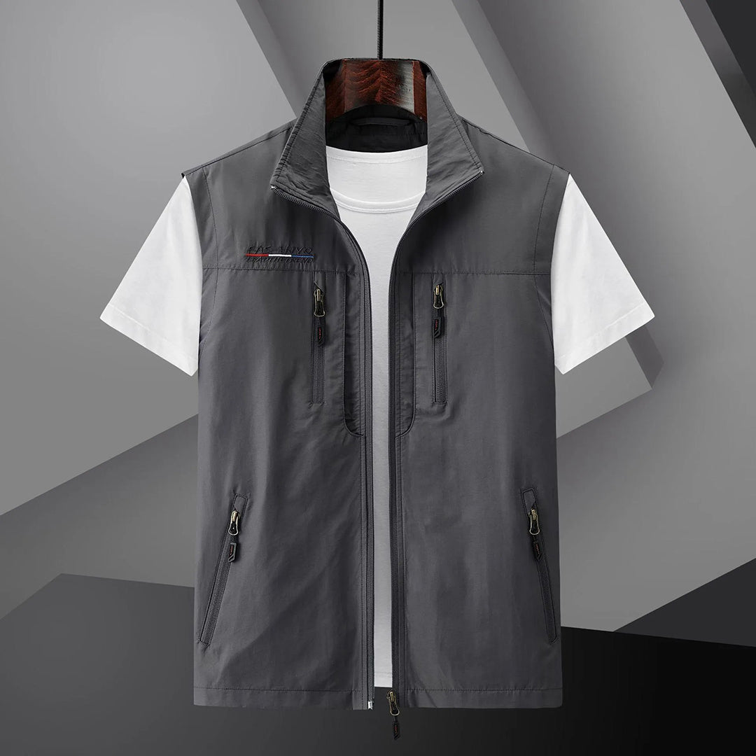 Heren Vest Multi-Pocket Sneldrogend Ademend voor Buitenactiviteiten 3
