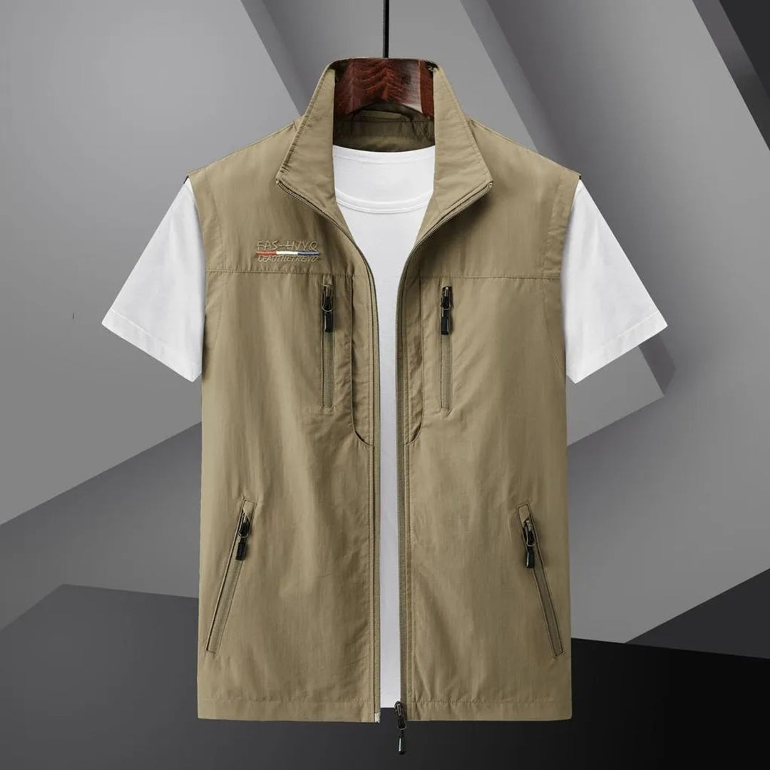Heren Vest Multi-Pocket Sneldrogend Ademend voor Buitenactiviteiten 4