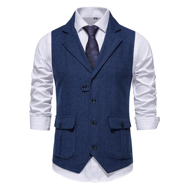 Heren Vest Smart Casual Stijl Met Professionele Knoopdetails 2