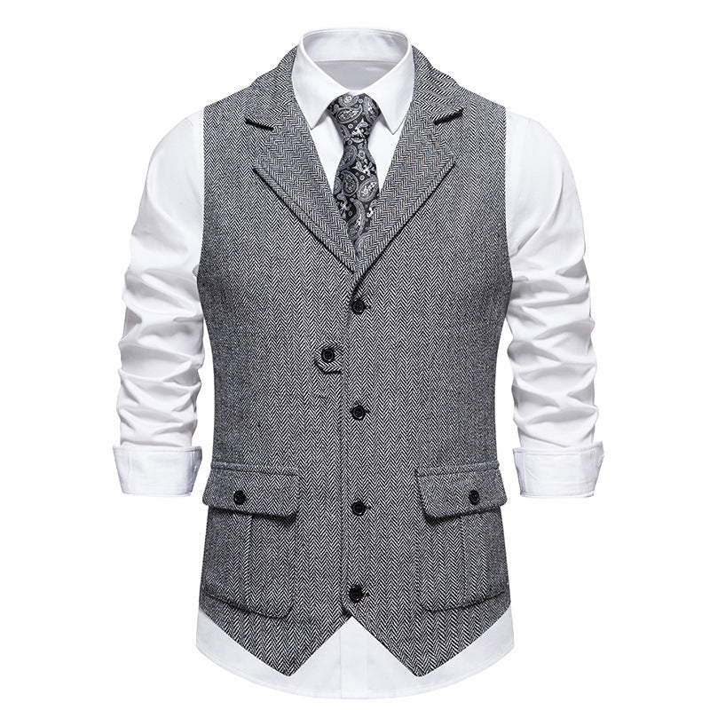 Heren Vest Smart Casual Stijl Met Professionele Knoopdetails 5