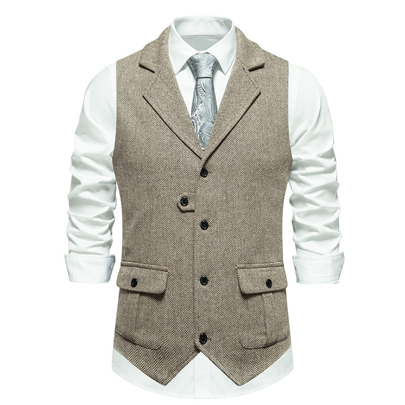 Heren Vest Smart Casual Stijl Met Professionele Knoopdetails 7