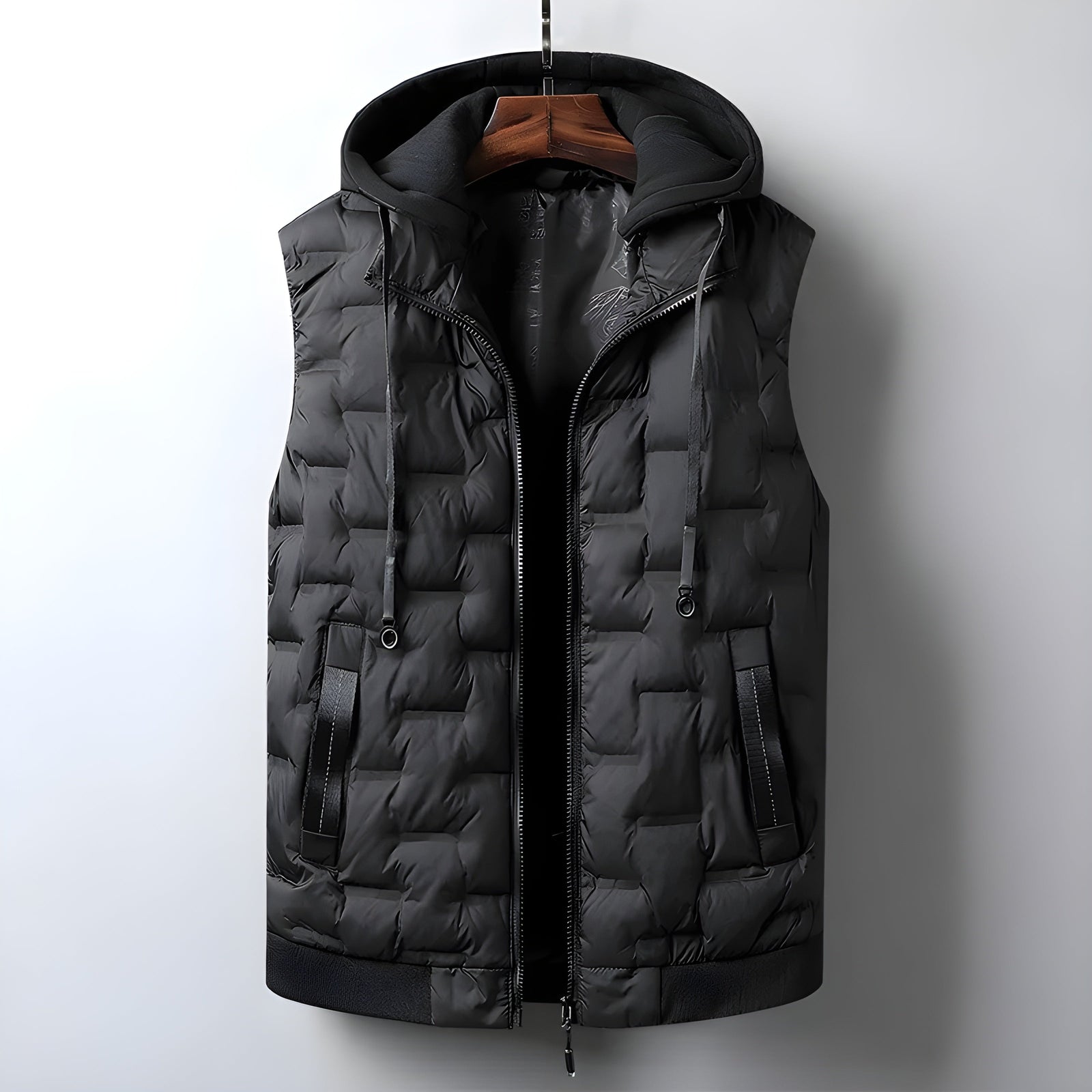 Heren Vest met Capuchon en Moderne Pasvorm 2