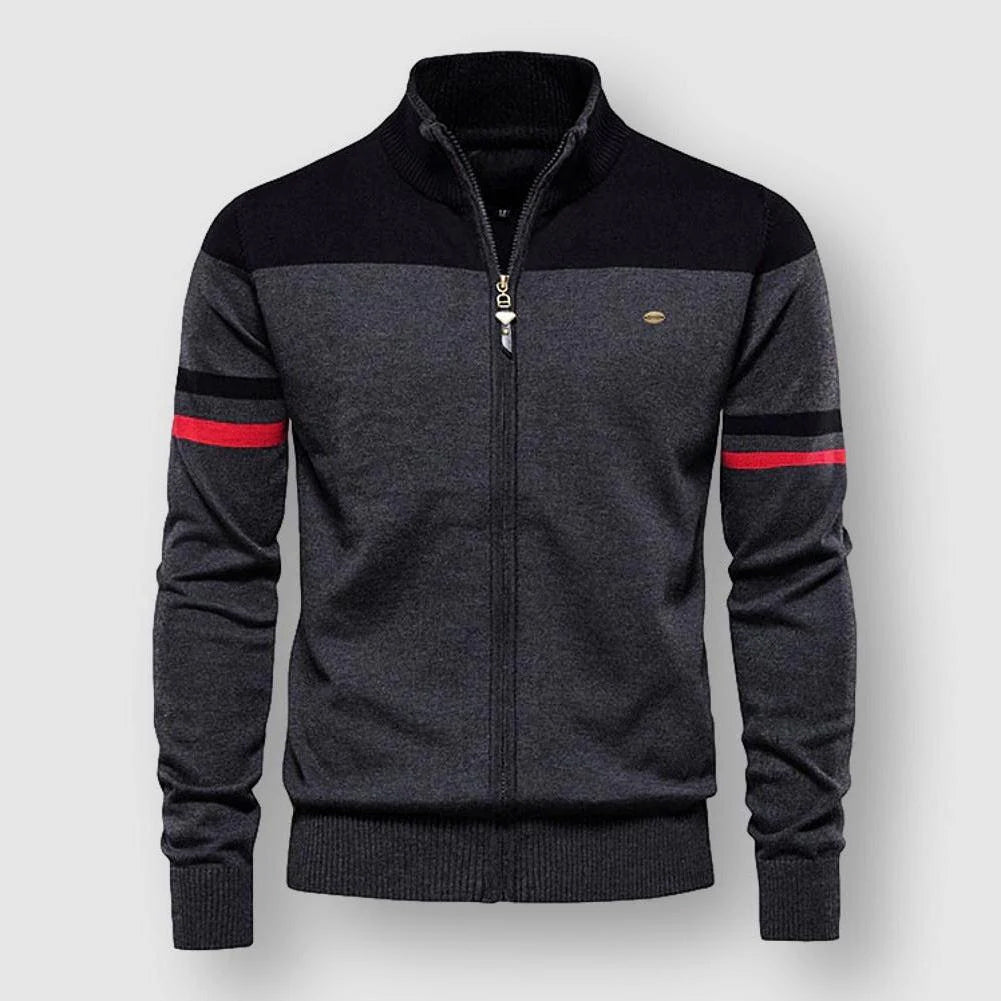 Heren Vest met Contrasterende Kleurstrepen 2