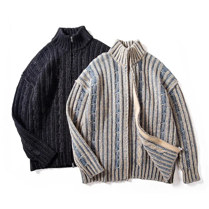 Heren Vest met Hoge Hals en Rits 2