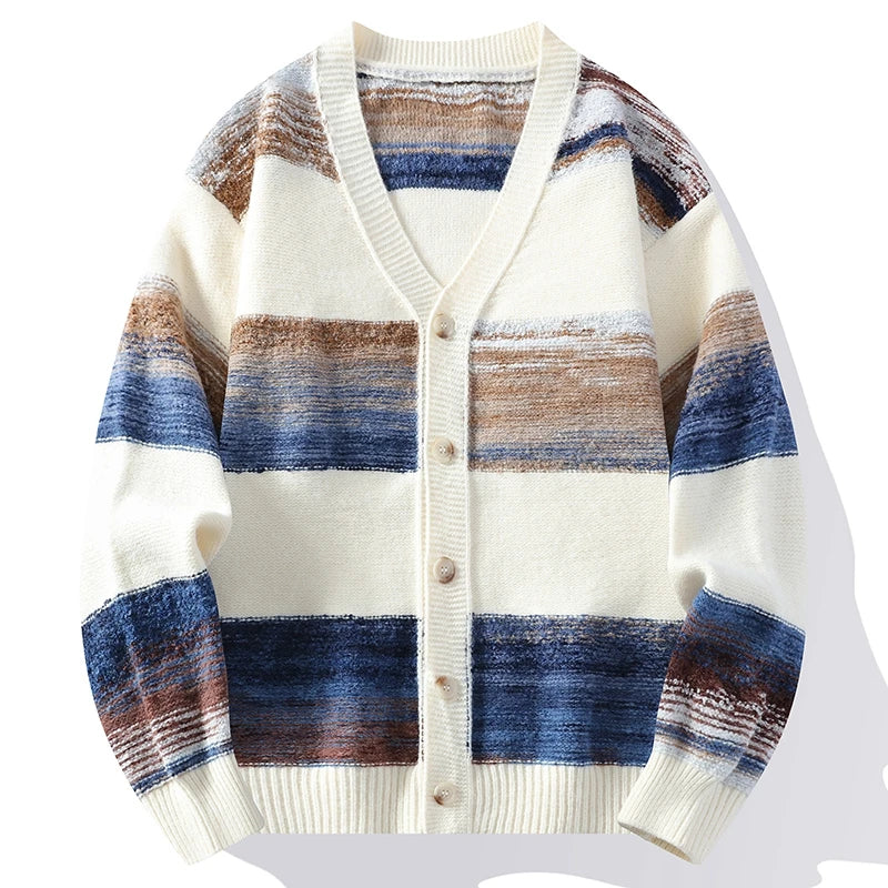 Heren Vest met Penseelstreek Design 5