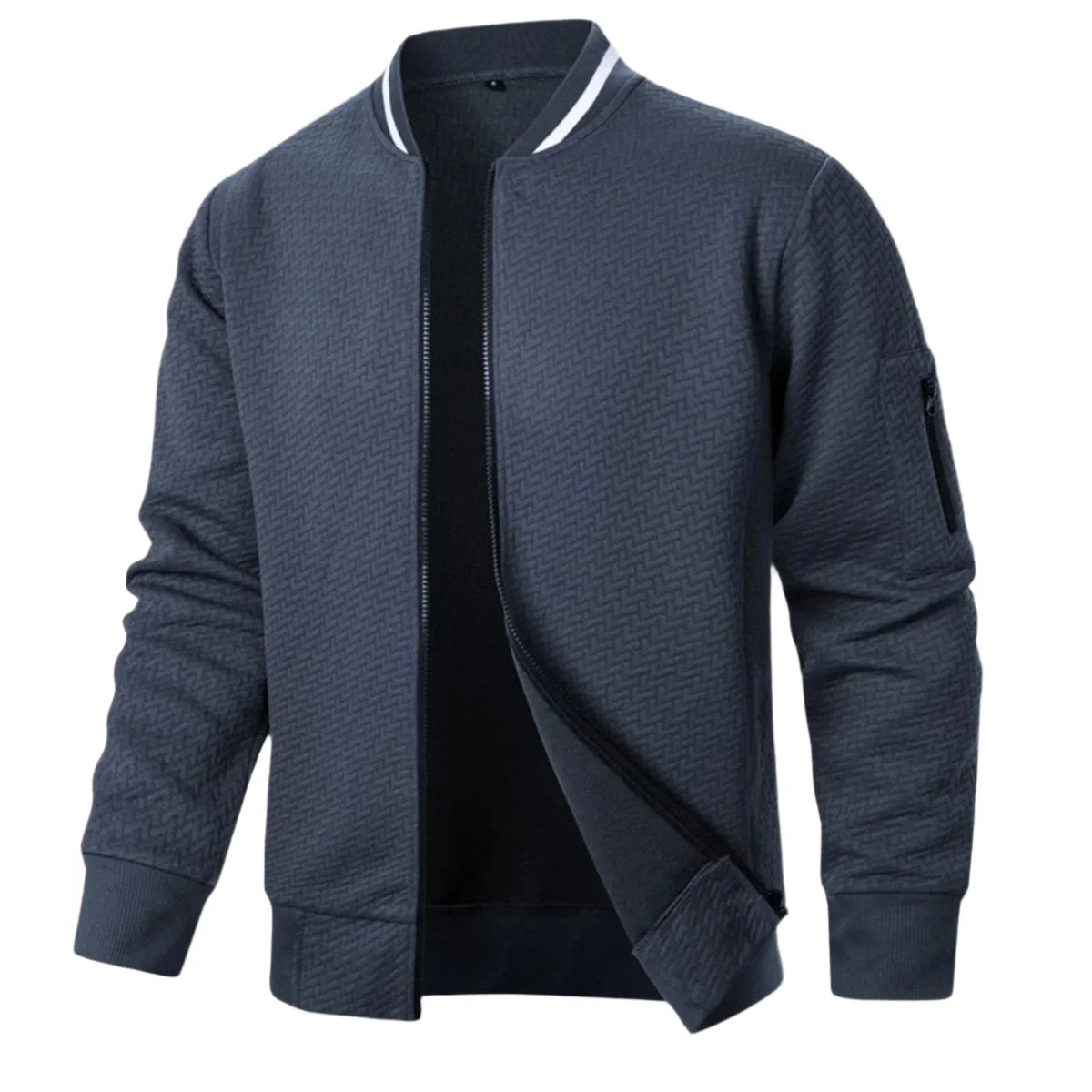 Heren Vest met Ritssluiting en Relaxte Pasvorm 8
