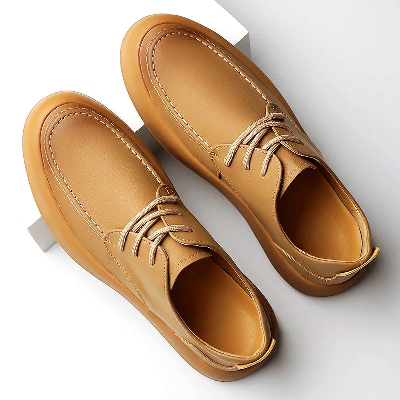 Heren Veterschoenen Casual Met Moderne Moc-Gestikte Neus 2