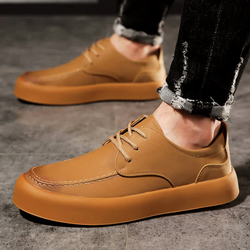 Heren Veterschoenen Casual Met Moderne Moc-Gestikte Neus 3