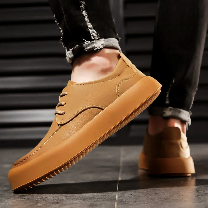 Heren Veterschoenen Casual Met Moderne Moc-Gestikte Neus 4