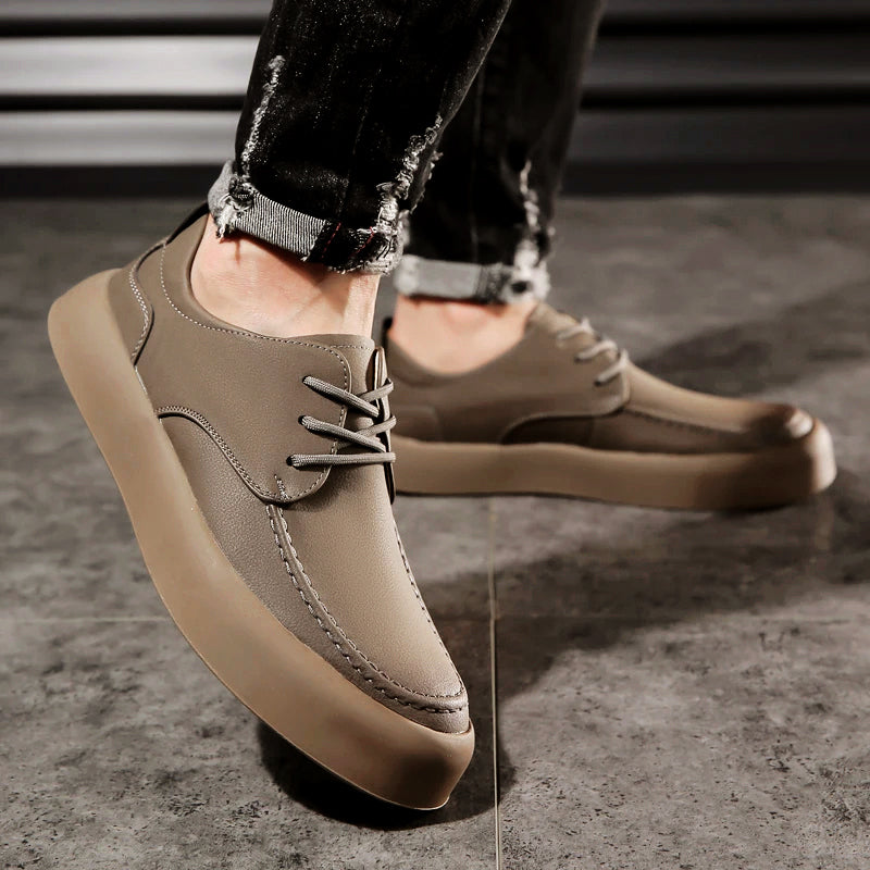 Heren Veterschoenen Casual Met Moderne Moc-Gestikte Neus 5