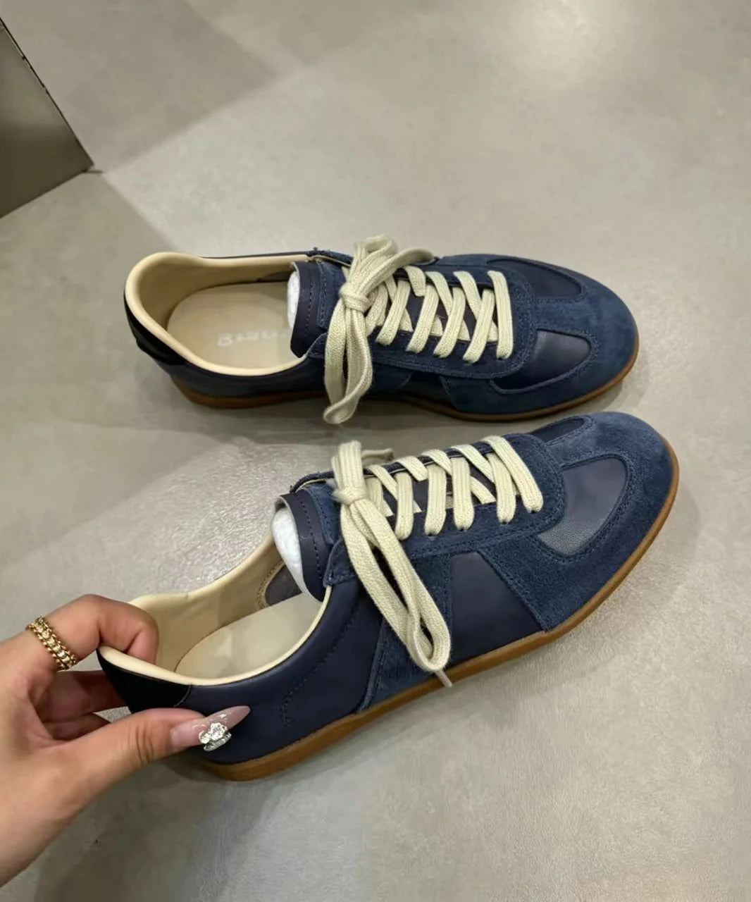 Heren Vetersneakers Casual Split-Effect 0