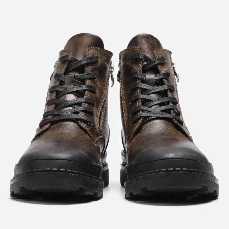 Heren Vintage Leren Laarzen met Robuuste Zool 5